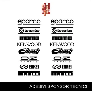 ADESIVI AUTO KIT SPONSOR TECNICI - Imagen 1 de 3