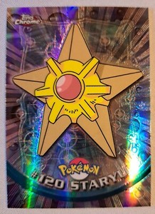 2000 Topps Chrome Pokemon TV #120 Staryu SPECTRA Free Shipping!