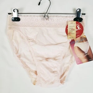 Vtg Henson Kickernick Hi Cut Panties Womens 7 Lite & Lacy Cotton Skamp Pink NOS - Picture 1 of 12