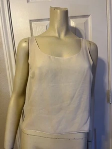 CHANEL AUTHENTIC SILK IVORY BLOUSE SZ 6 (38) - Picture 1 of 4
