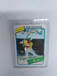 Rickey Henderson 1980 Topps #482 Rookie Card Oakland Athletics Soft Corners - Picture 1 of 7