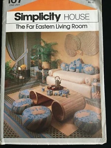Simplicity House 107 1970s Vtg Far Eastern Living Room How-to Instructions Decor - Picture 1 of 3