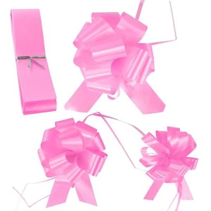 Wedding Florist Pullbows Pull Bow Pew Car Ribbon 18mm 30mm 50mm Size - Rose Pink - Picture 1 of 6