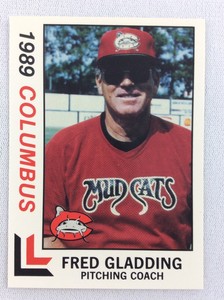 1989 Columbus Mudcats-Southern League-BEST Baseball Card-Fred Gladding
