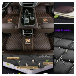 For Cadillac All Models Car Floor Mats Front Rear Carpets Auto Mats Waterproof - Picture 1 of 35