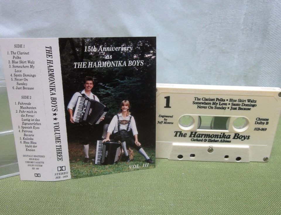 HARMONIKA BOYS cassette tape Anniversary polka Gerhard & Herbert Albinus 1980s - Image 1 of 1