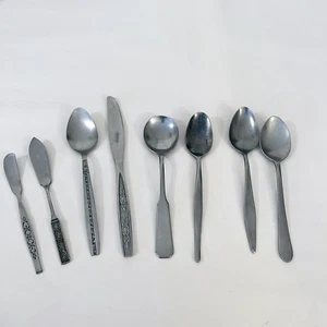 Lote de cubiertos vintage cucharas cuchillo queso acero inoxidable cocina paquete a granel #8 - Imagen 1 de 12