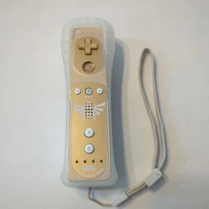 Wii Remote Legend of ZELDA SKYWARD Special Edition Gold Controller Tested Ninten - Picture 1 of 9