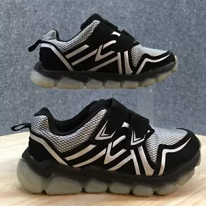 Chaussures Athletic Works jeunesse 1 baskets deux sangles noir crochet et boucle confort bas - Photo 1/10