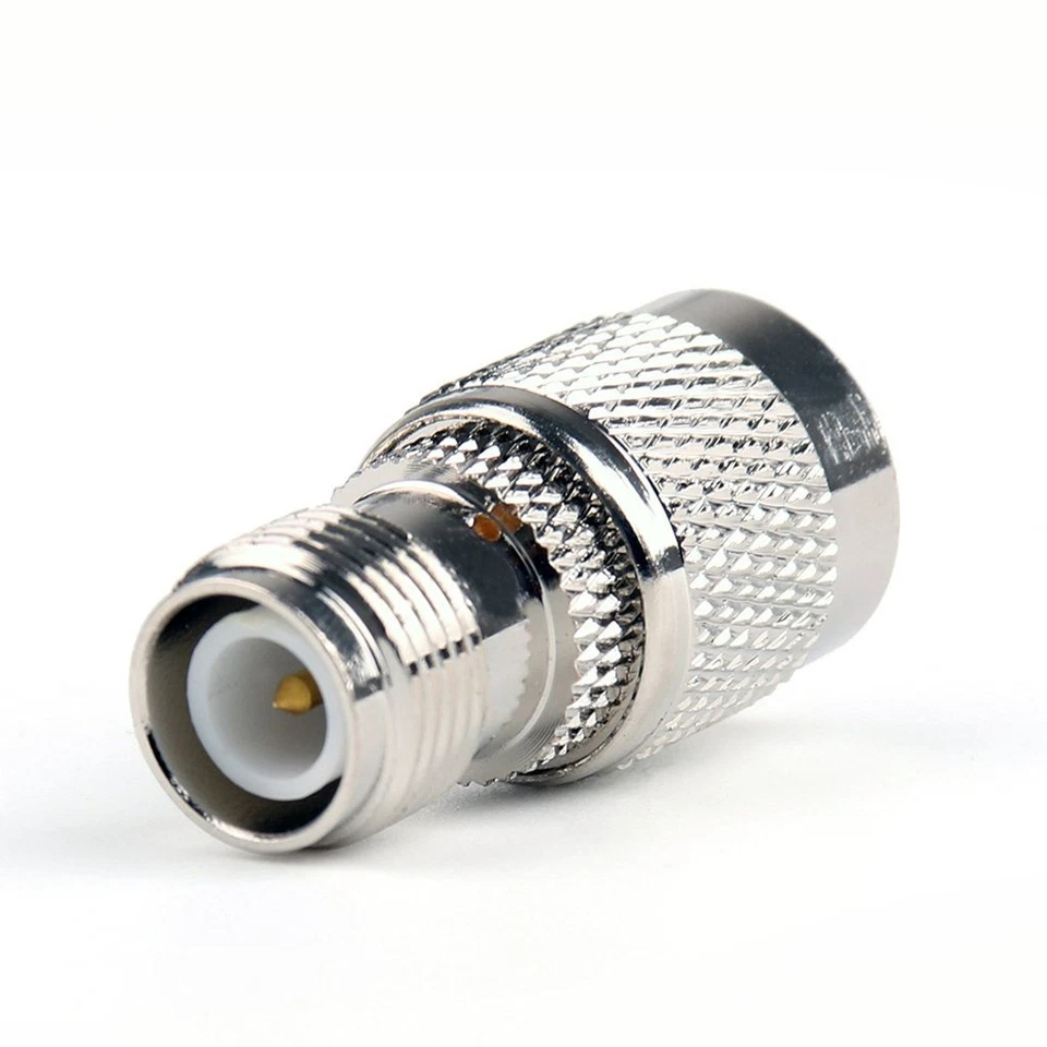 1Pc Adapter TNC Male Plug To RP-TNC Female Plug RF Connector Straight M/F - Image 1 of 1
