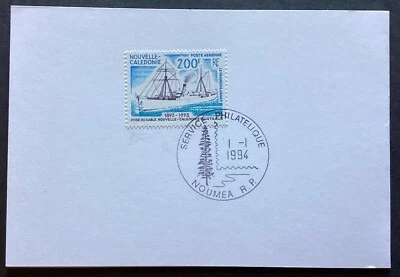 NEW CALEDONIA 1993 200f Air Cable Centenary on Presentation Card (PD406) - Image 1 of 2
