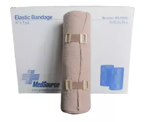 MedSource Elastic (Ace) Bandage 6"x5 yd. MS-EB006 Sterile, Beige, Cotton/Elastic - Picture 1 of 32