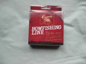 CAJUN BOWFISHING LINE 25 YARD SPOOL/HIGH VISIBILITY WHITE-250LB. TEST-NEW - Picture 1 of 3