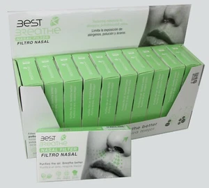 10 x Best Breathe Filtro Nasal elegir Talla (XS,S,M,XL) - Foto 1 di 5