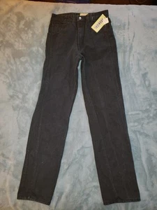 New With Tags* Vintage 80s Men’s Corniche Denim Jeans Black Size 32x34 - Picture 1 of 6