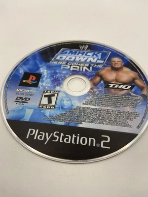 Disco PlayStation 2 WWE Smackdown Here Comes the Pain solo funciona Foto 1 de 3