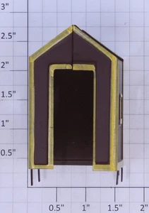 American Flyer PA9353B S Scale Brown House for Various Accessories - Picture 1 of 5