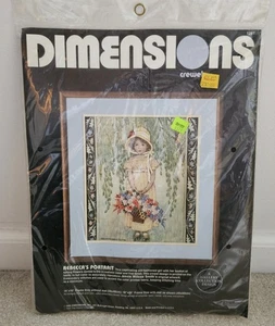 Dimensions Crewel Stickpackung, REBECCA'S PORTRAIT Neu Versiegelt 1297 - Bild 1 von 6