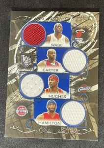 2006-07 Topps Luxury Box Relics #3 Wade/Carter/Hughes/Hamilton /49 Quad Patch - Picture 1 of 11