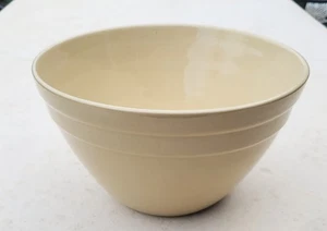 MID CENTURY AUSTRALIAN HOFFMAN POTTERY LARGE MIXING BOWL  25CM DIAMETER - Picture 1 of 6