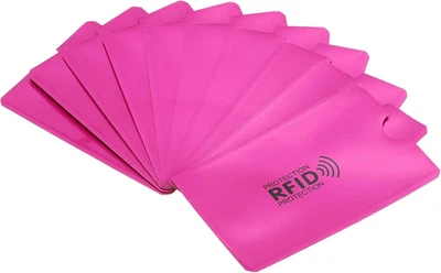 RFID Blocking Credit Card Sleeves, 10 Pack Contactless Protector Holder for NFC - Image 1 of 4