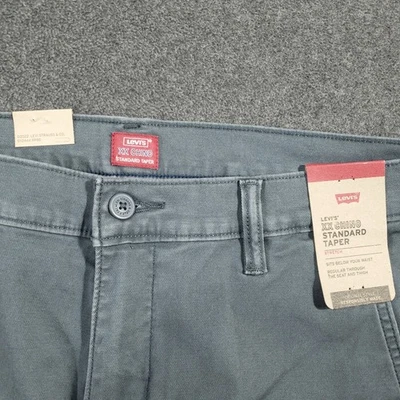 NWT Levis XX Chino Pants Men 33x32 Dark Slate Blue Standard Taper Stretch Cotton - Image 1 of 4