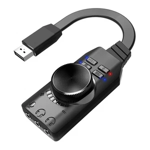 USB Sound Card 7.1 Channel with Volume Control for Windows and Mac - Afbeelding 1 van 7