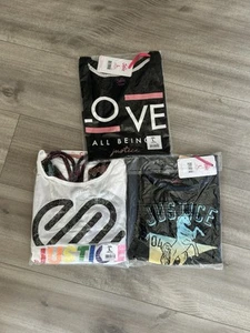 Bundle Of 3 Youth Justice Shirts Size L 12/14 - Picture 1 of 14