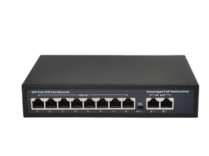 8+2Port 10/100Mbps Ethernet Gigabit LAN Network Desktop Switch POE PC Laptop - Picture 1 of 6