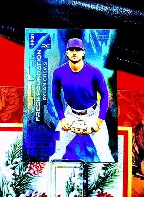 Dylan Crews RC 2023 Skybox Metal Universe Champions FRESH FOUNDATION AQUA #FF31  - Image 1 of 4