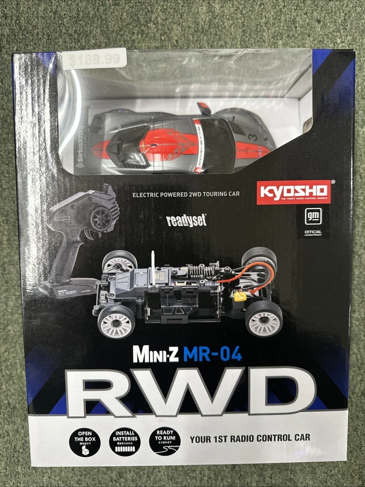 Kyosho Mini-Z  Chevrolet Corvette C8.R MR-04 Chassis Ready Set RWD RC 32356GMR - Image 1 of 1