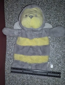 Manta de seguridad Ganz Sweet As Can Bee Flat-A-Pat Lovey chupete gris amarillo 💛 - Imagen 1 de 5