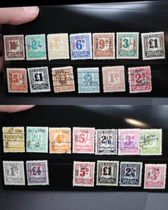 JUEGO DE 26 SELLOS DE EMPLEO Y SEGURIDAD SOCIAL DE NUEVA ZELANDA DIFF 1936-1958 - Imagen 1 de 3