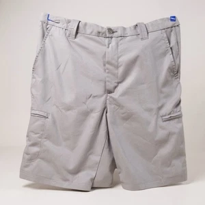 Pantalones Cortos de Carga Basic Editions Para Hombre Aire Libre Senderismo Trail 36 Frente Plano Gris - Imagen 1 de 7