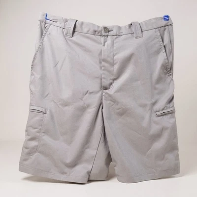 Bermuda de carga Basic Editions masculina 36 cinza trilha caminhada ao ar livre frente plana - Imagem 1 de 4