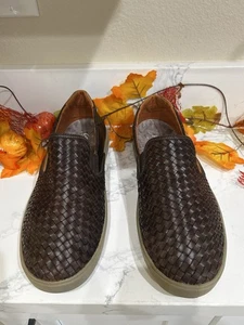 Zapatos Mocasines OluKai Lae'ahi Lauhala Tejidos Tejido de Cesta Cuero Sin Cordones Talla para Hombres 11 - Imagen 1 de 8