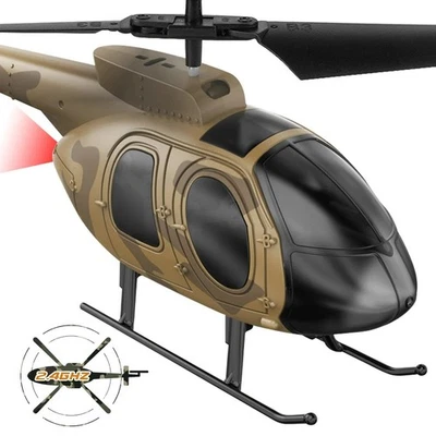 VATOS Remote Control Helicopter for Kids Camouflage 2.4GHz with Gyro 3 Channel - Image 1 of 4