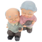Add Charm to Your Home with Cupcake Elderly Couple Figurines - Resin Statues