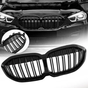 Front Bumper Hood Kidney Grille For BMW F40 1~Series 2019~2023 2022 Glossy Black - Picture 1 of 12