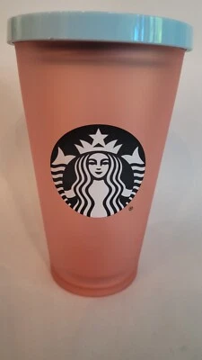 Vaso Starbucks mate melocotón mandala acrílico taza fría 16 OZ Foto 1 de 4