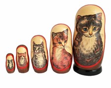 Russian dolls matryoshka painted frames has hand painted by protopopova