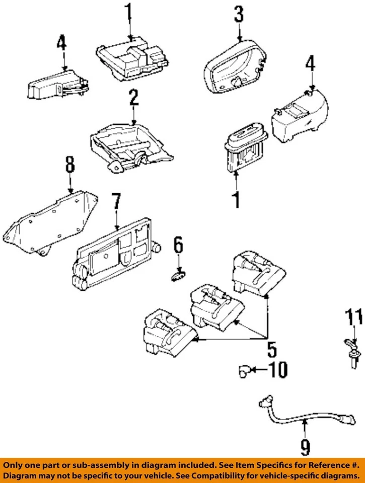 Used Engine Control Module (ECM) fits: 2000 Buick Lesabre Electronic Control Mod Foto 1 de 2