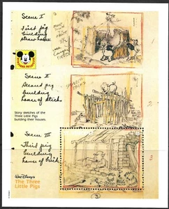 St. Vincent Scott 1806 Disney Tres Cerditos Construyendo Casas 1992 - Imagen 1 de 2