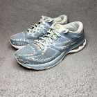 Baskets chaussures de course Asics Gel Kayano 27 pour femmes taille 8,5 bleu blanc léger