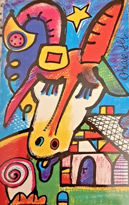 Telefonkarte Sternzeichen Otmar Alt " Jahr der Ziege " Telekom  P 13  09/94 Voll - Bild 1 von 2