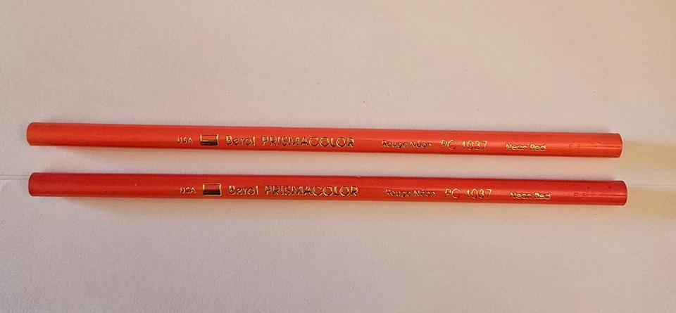 Lápiz de Colección Berol Prismacolor Rojo Neón PC 1037 Descatalogado NUEVO SIN CORTAR Foto 1 de 4