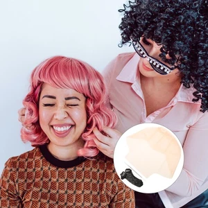 Hair Net Makeup Tool Halloween Bald Caps Set Costume Latex Head Cover - Imagen 1 de 10