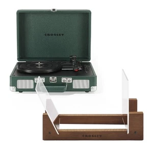 Crosley Cruiser Bluetooth Portable Turntable - Emerald Green + Bundled Crosley - Picture 1 of 5