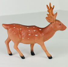 Vintage Celluloid Plastic Christmas Reindeer Deer Figurine Decoration