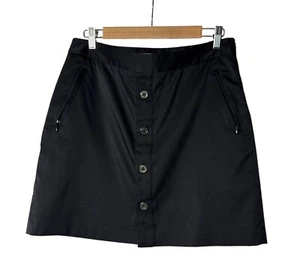 Gymshark Damen Athleisure schwarz Knopfleiste Skort Größe 8 - Bild 1 von 12